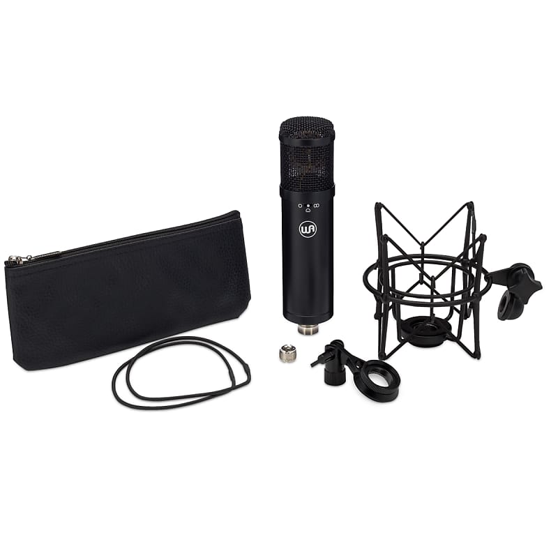 Warm Audio WA-47jr Large Diaphragm FET Studio Condenser Microphone, Black image 1