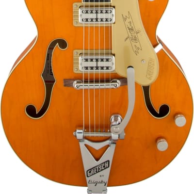 Gretsch G6120T-59 Vintage Select Edition 59 Chet Atkins Hollow Body w/Bigsby TV Jones Vintage Orange Stain Lacquer w/case for sale