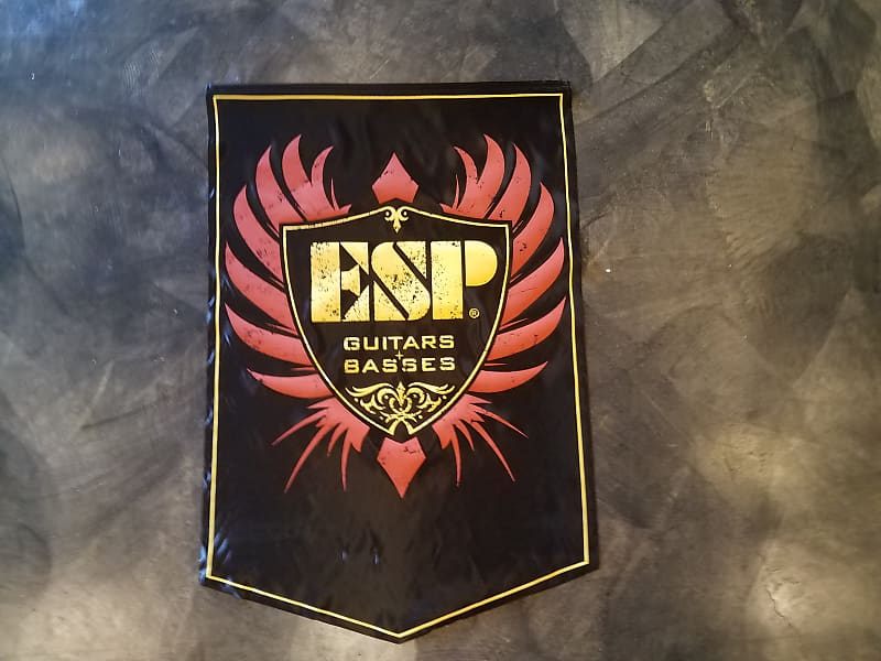 ESP Guitars Classic Cloth Large Hanging Advertisement Banner Reverb