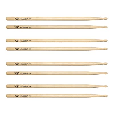 Vater 5A Hickory Wood 4 For 3 Stick Pack image 1