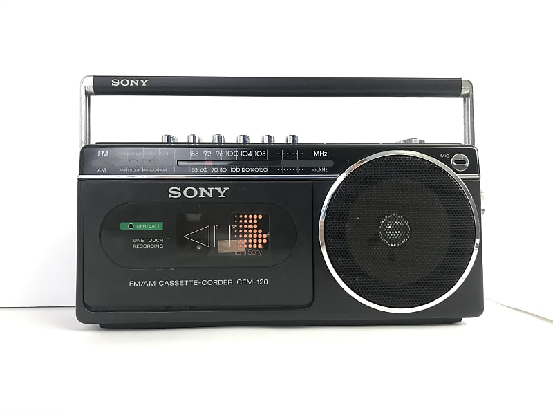 SONY CFM-120TV ラジカセ　昭和レトロ SONY CFM-120TV ラジカセ 昭和レトロ SONY ラジカセCFM-120TV レッド