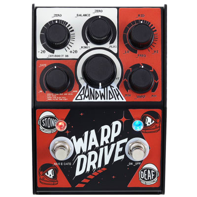 Stone Deaf Warp Drive Distortion Overdirve Pedal - Limited Edition Black