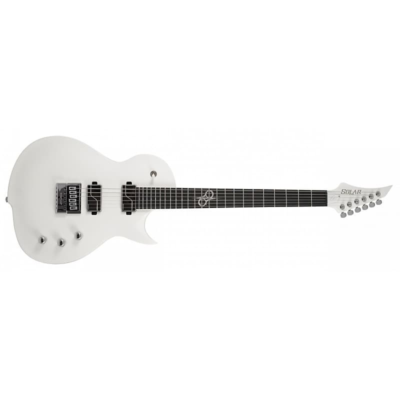 Solar GC1.6Vinter Pearl White Matte Electric Guitar image 1