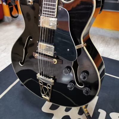 Samick HF 650 TBK Black semi-acoustic guitar for sale