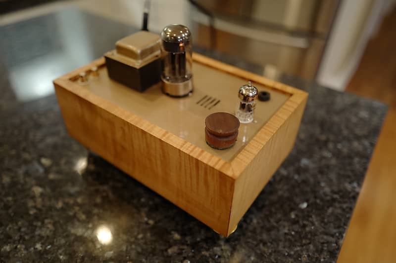 Bottlehead Crack Headphone Amp Flame Maple and Gold Reverb