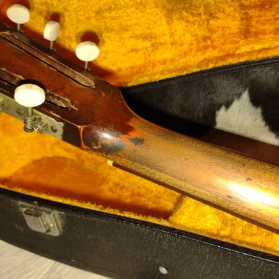 1935 National Duolian 14-Fret Resonator Round-Neck Slot Head- Superb Delta Blues Guitar- Video  Demo image 12