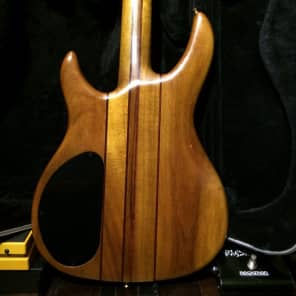 Peavey Unity series 4 String Neck Thru Bass Guitar Purple Heart & Koa image 8