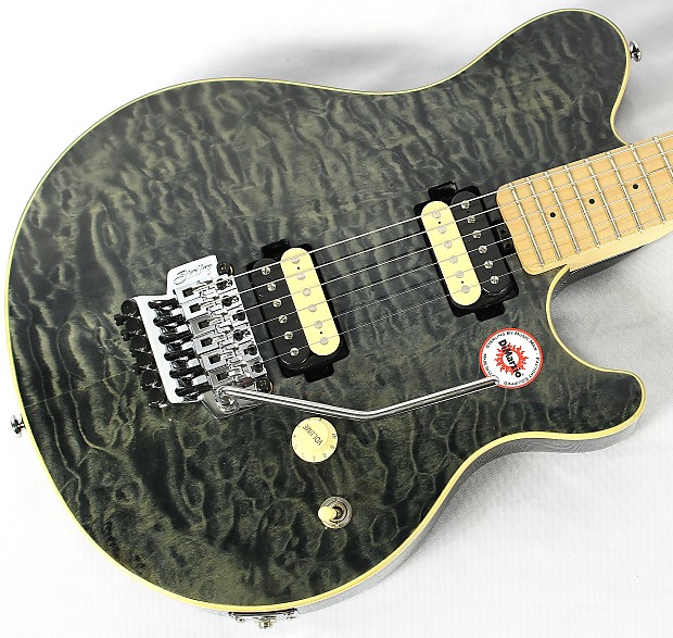 Sterling AX40D AX 40 D Axis Electric Guitar Dimarzio Pickups Trans