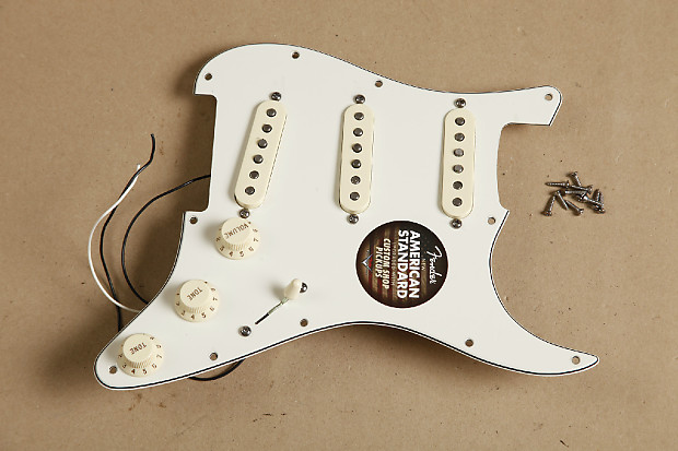 2012 Fender American Standard Strat LOADED PICKGUARD fat 50s pickups image 1
