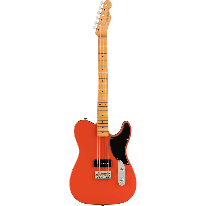 Fender Noventa Telecaster Electric Guitar, Maple Fingerboard, Fiesta Red image 1