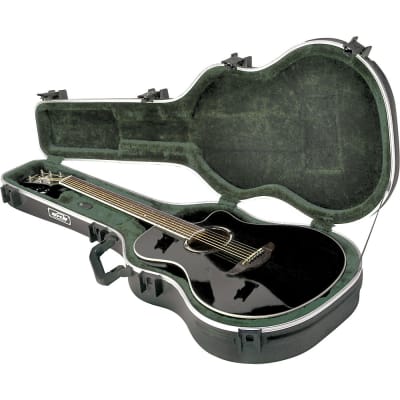 SKB SKB-30 Deluxe Thin-Line Acoustic-Electric and Classical Guitar Case Black image 2