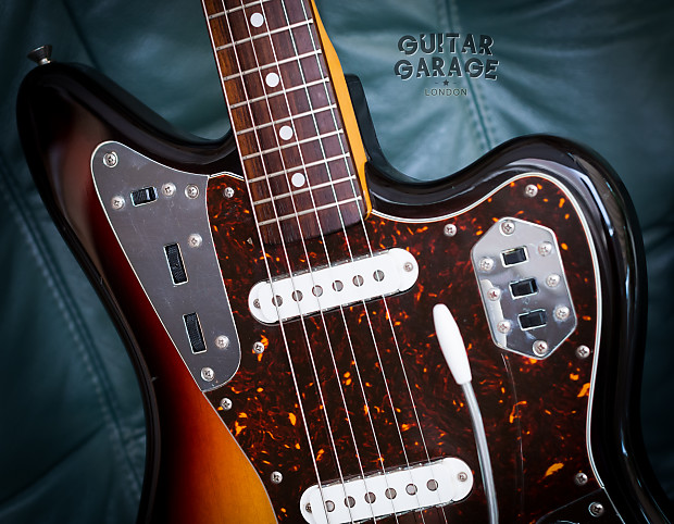 2006 Fender Japan Jaguar 66 Vintage Reissue Sunburst offset guitar - CIJ
