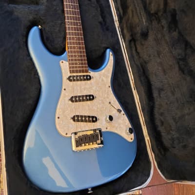 Peavey Axcelerator Translucent Blue Electric Guitar-Made In USA 1994 image 1