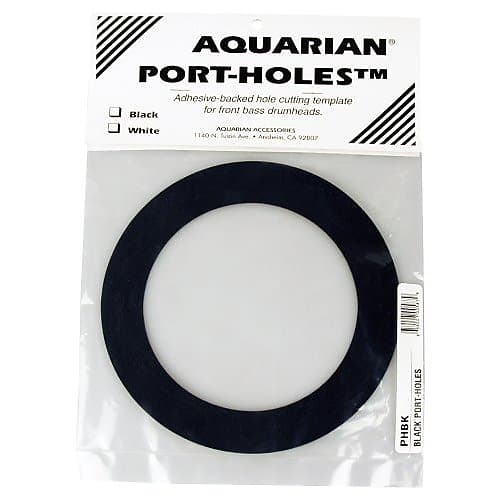 Aquarian Black Port-Holes Adhesive-Backed Hole Cutting Template image 1