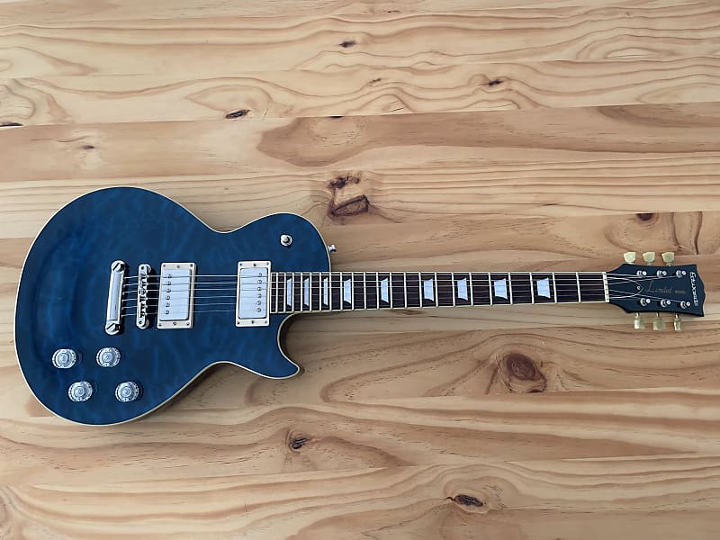 Edwards E-LP-125SD/QM BLACK AQUA レスポール 【公式通販】