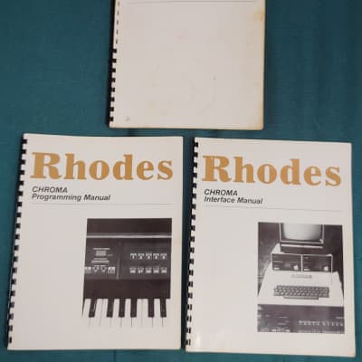 Rhodes Chroma sequencer manuals image 3