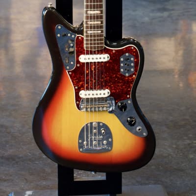 Fender Jaguar 1967 - Sunburst with Block Inlay and Original Case image 1