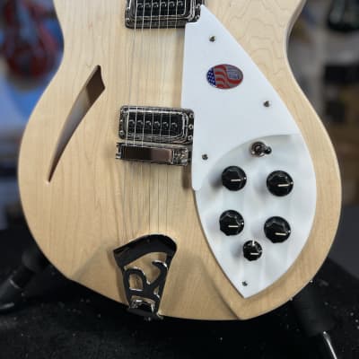 New 2023 Rickenbacker 330 Guitar - Mapleglo (Natural), with OHS Case, 330MG Auth Dlr, 780 image 2