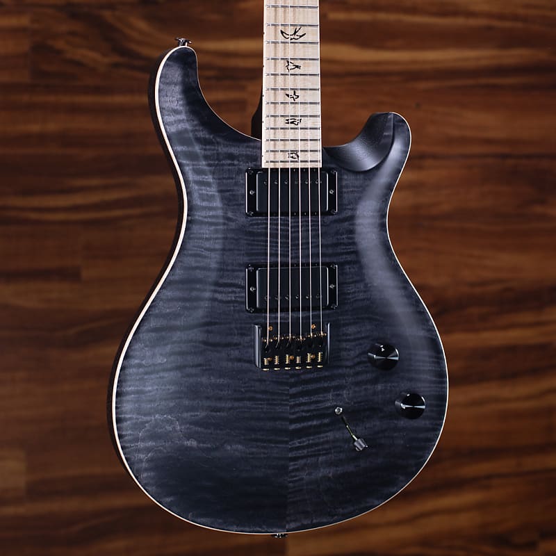 PRS Paul Reed Smith Dustie Waring CE 24 Hardtail Limited Edition - Grey  Black Flame Top