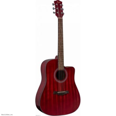 FLIGHT D-155C MAH RD Acoustic Guitar image 4