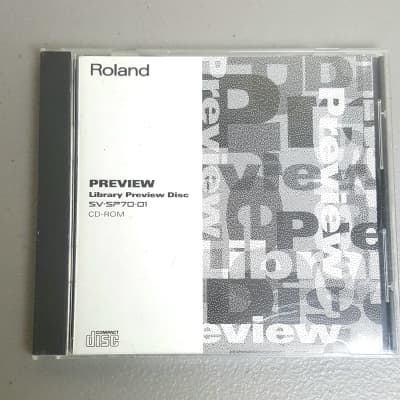 Roland SV-SP70-01 "Library Preview Disc" Sampler CD Rom Library - S-770/750/760 SP-700