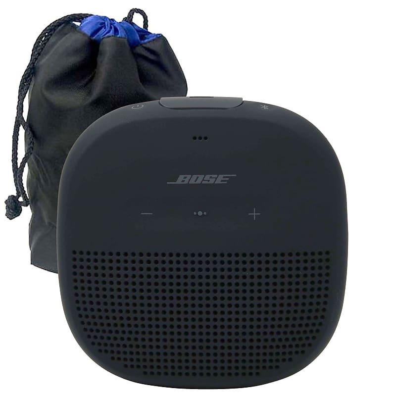 Bose Soundlink Micro Bluetooth Speaker (Black) + SC919 Soft Pouch Protector Bag image 1
