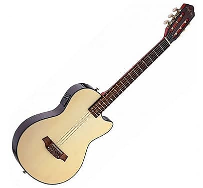Angel Lopez EC3000CN: Electric Solid Body Classical Guitar with Cutaway - A Harmonious Fusion of Tradition and Innovation image 1