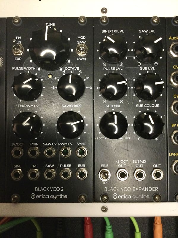 Erica Synths Black VCO 2 with Black VCO Expander - 2 Modules