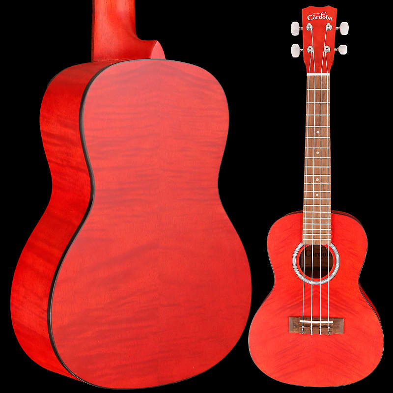 Cordoba 15CFM Rose Red Concert Ukulele | Reverb