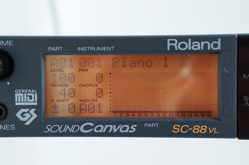 Roland SC-88VL Sound Canvas MIDI Sound Module SC88 w/ 100-240V PSU