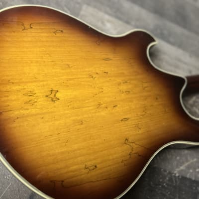 Zuwei Double cut semi hollow Tobacco Burst with gig bag!Channel your inner Phish image 7