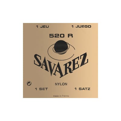 Savarez 520R Traditional Red Card Strong Tension Classical Guitar Strings image 1