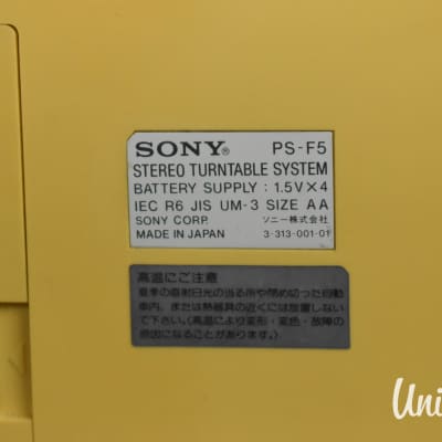 Sony PS-F5 “Flamingo” Stereo Direct-Drive Turntable in Very