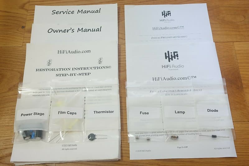 ALTEC 1569A restoration kit filter capacitor repair rebuild fix  			