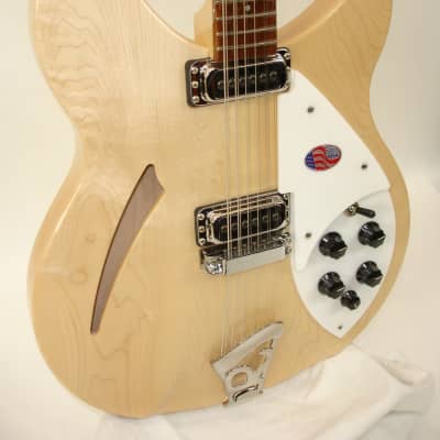 Rickenbacker 330/12 12-String Semi-Hollow Electric Guitar - MapleGlo image 3
