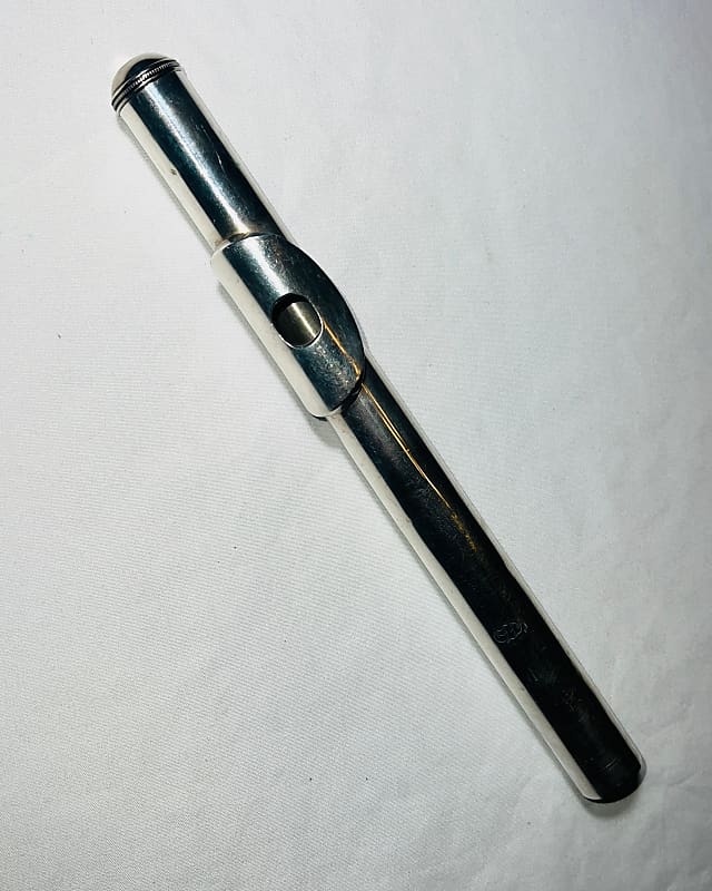 Emerson Sterling Silver Flute Head Joint New Cork Installed Reverb