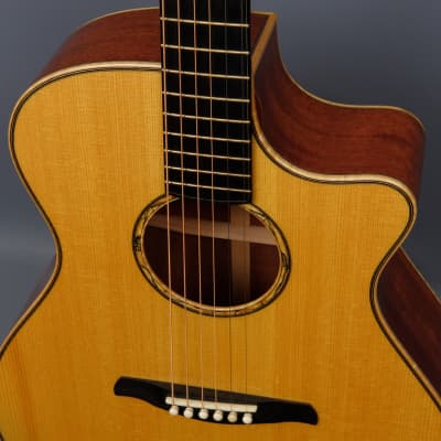 2009 Kent Hamblin SJ Mahogany / German Acoustic Guitar w/ Highlander Pickup image 5