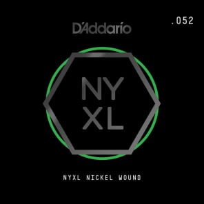D'Addario NYXL Nickel Wound Electric Guitar Single String .052