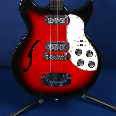 Silvertone S1453 Rebel 1968 - RedBurst / Light as a Feather! image 2