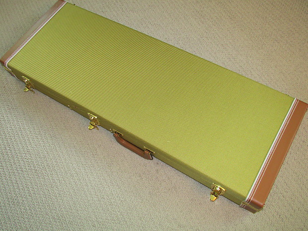Generic Tweed Hard Shell Case for Danelectro DC U2 Long Horn NM