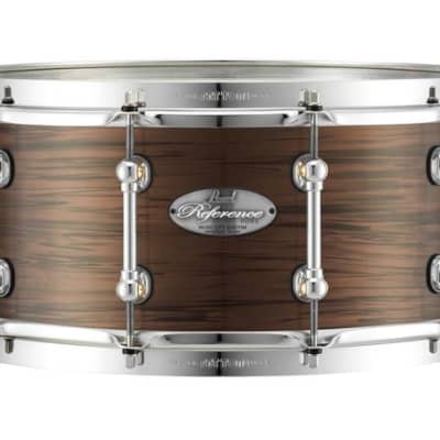 Pearl Music City Custom Reference Pure 13"x6.5" Snare Drum BURNT ORANGE ABALONE RFP1365S/C419 image 5