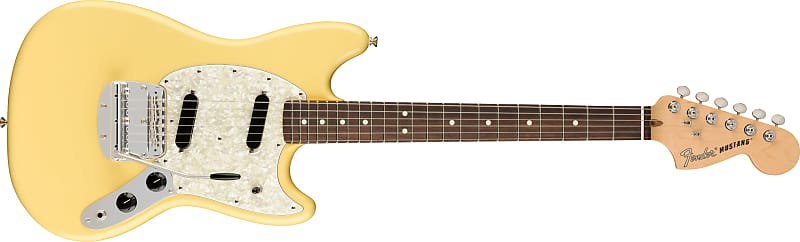 Fender American Performer Mustang, Rosewood Fingerboard, Vintage White-US22028347 image 1