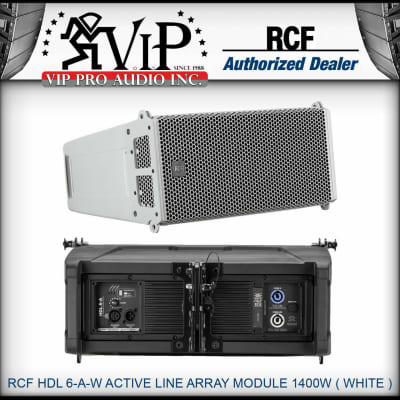 RCF HDL 6-A W ACTIVE LINE ARRAY MODULE 1400W Speaker Two Powerful 6" -WHITE- NEW image 4