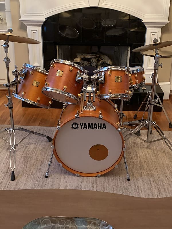 Japan made Yamaha  Custom Maple Drum Set 2000 Maple image 1