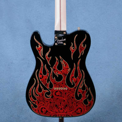 Fender James Burton Signature Telecaster Maple Fingerboard - Red Paisley Flames - US22183593-Red Paisley Flames image 2