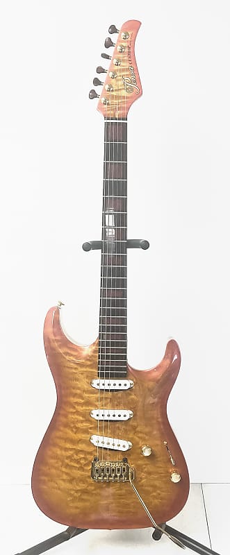 USA Pensa MK1 Custom Quilted Maple / Black Korina Electric | Reverb