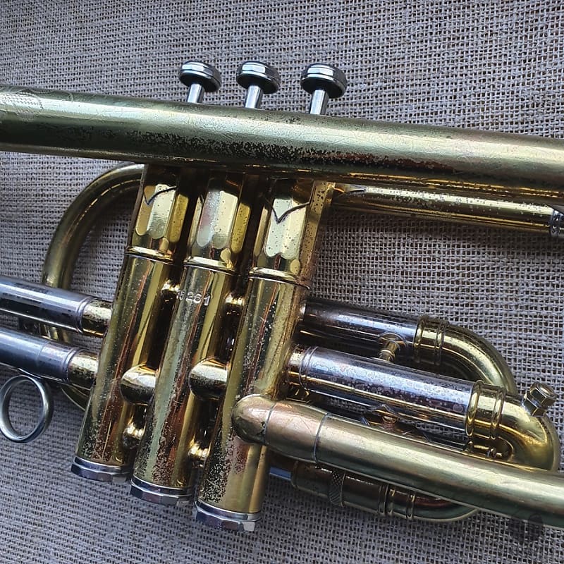 E.K. Blessing SUPER Artist Large Bore cornet, case, | Reverb