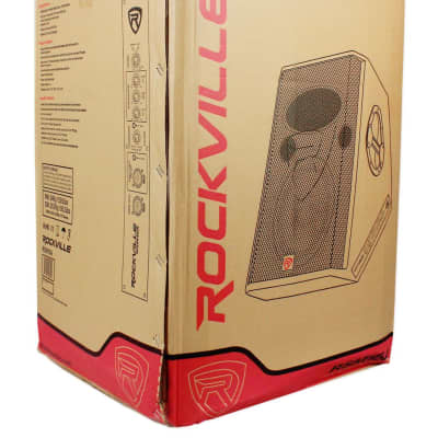 Rockville RSM15A 15" 1400 Watt 2-Way Powered Active Stage Floor Monitor Speaker image 7