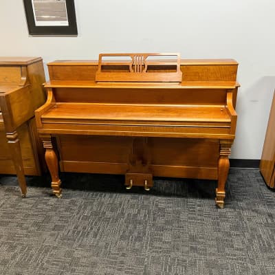 (SOLD)Starck 40" Satin Walnut Console Piano c1942 #122565 image 2