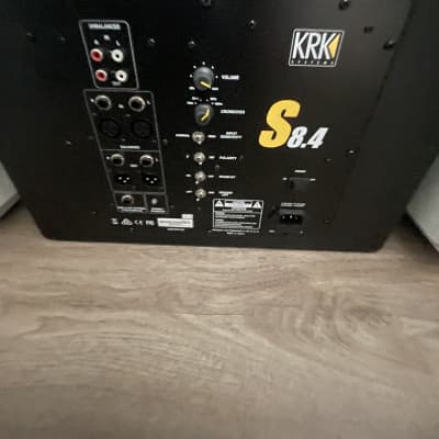 KRK S8.4 8" Active Studio Monitor Subwoofer 2021 - Black image 2
